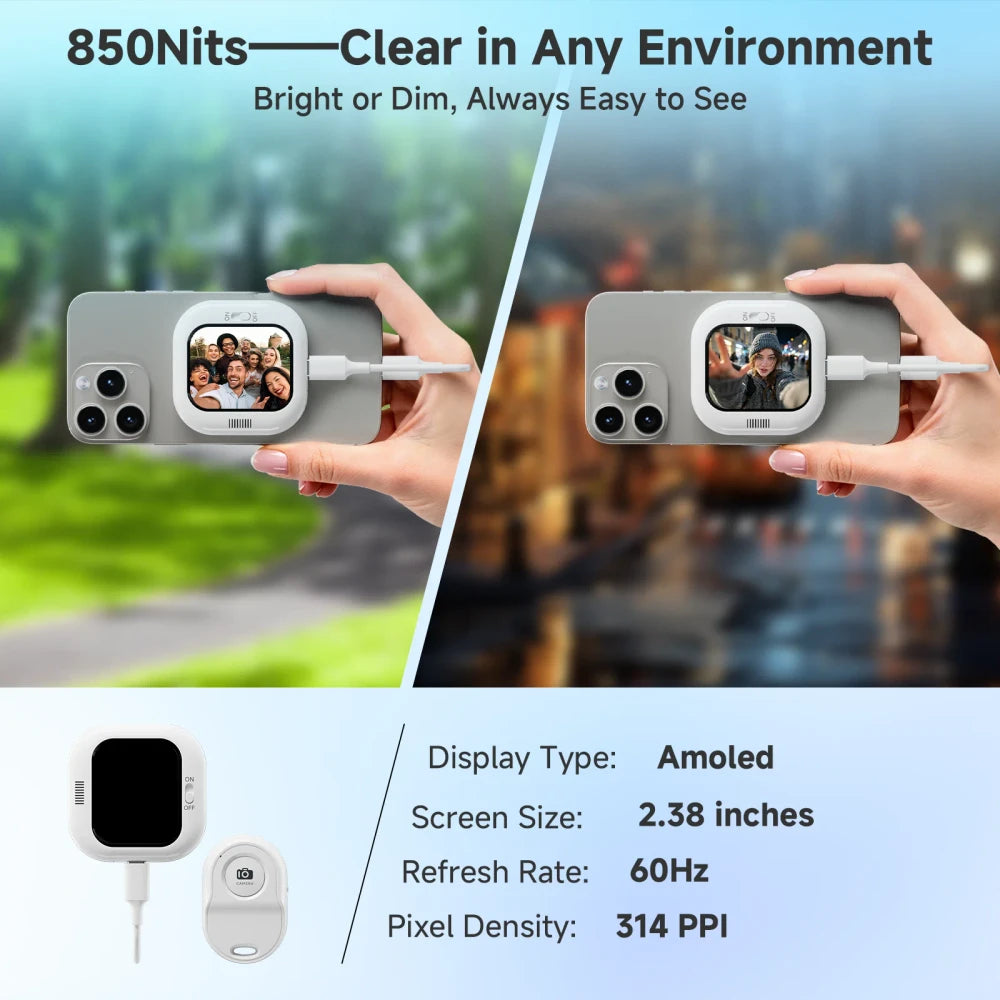 Mini Vlog Display Screen