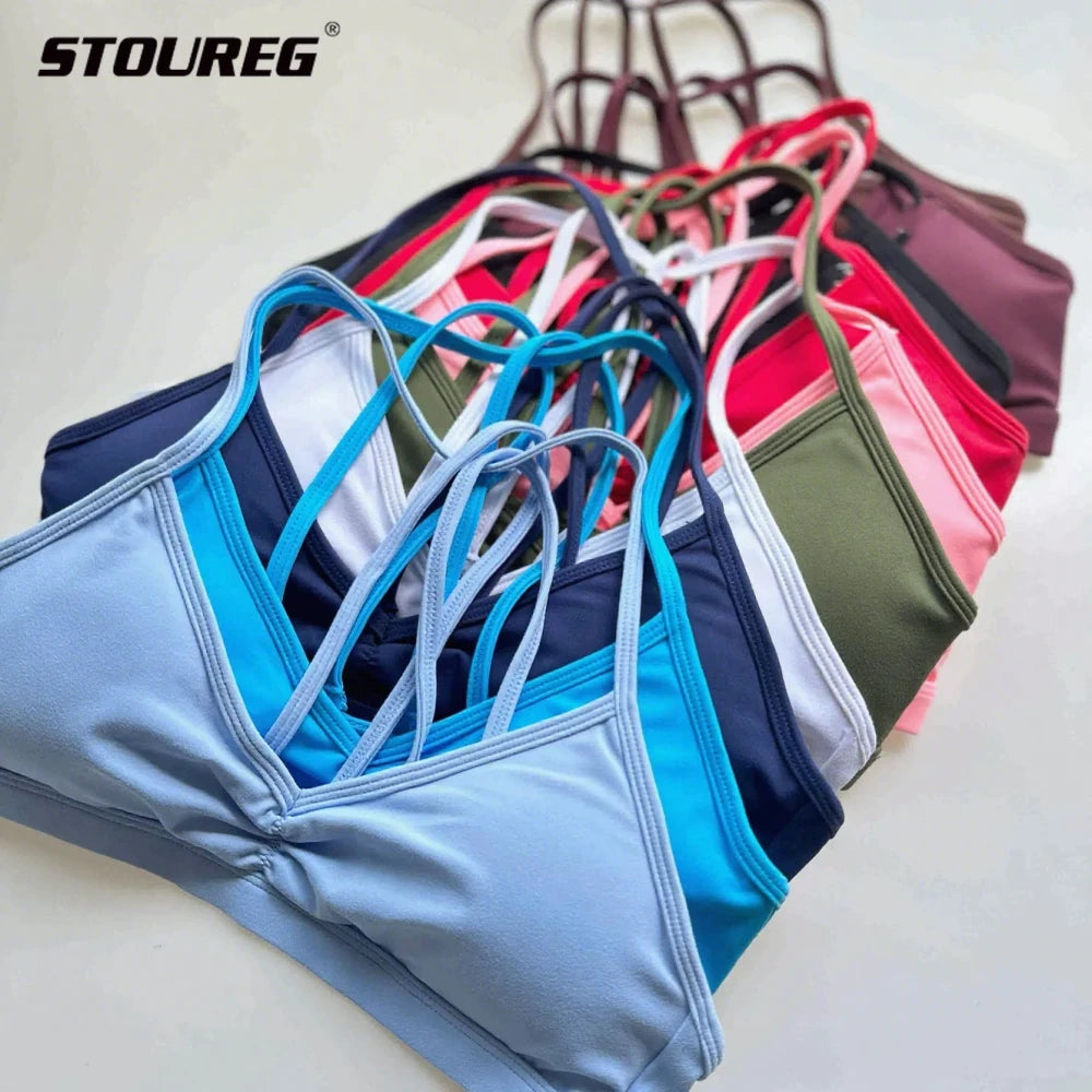 Women's Sports Crop Top with Pads