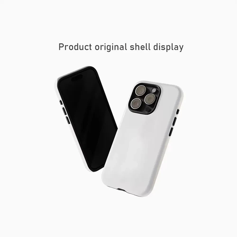 Mottled Brown White iPhone Case