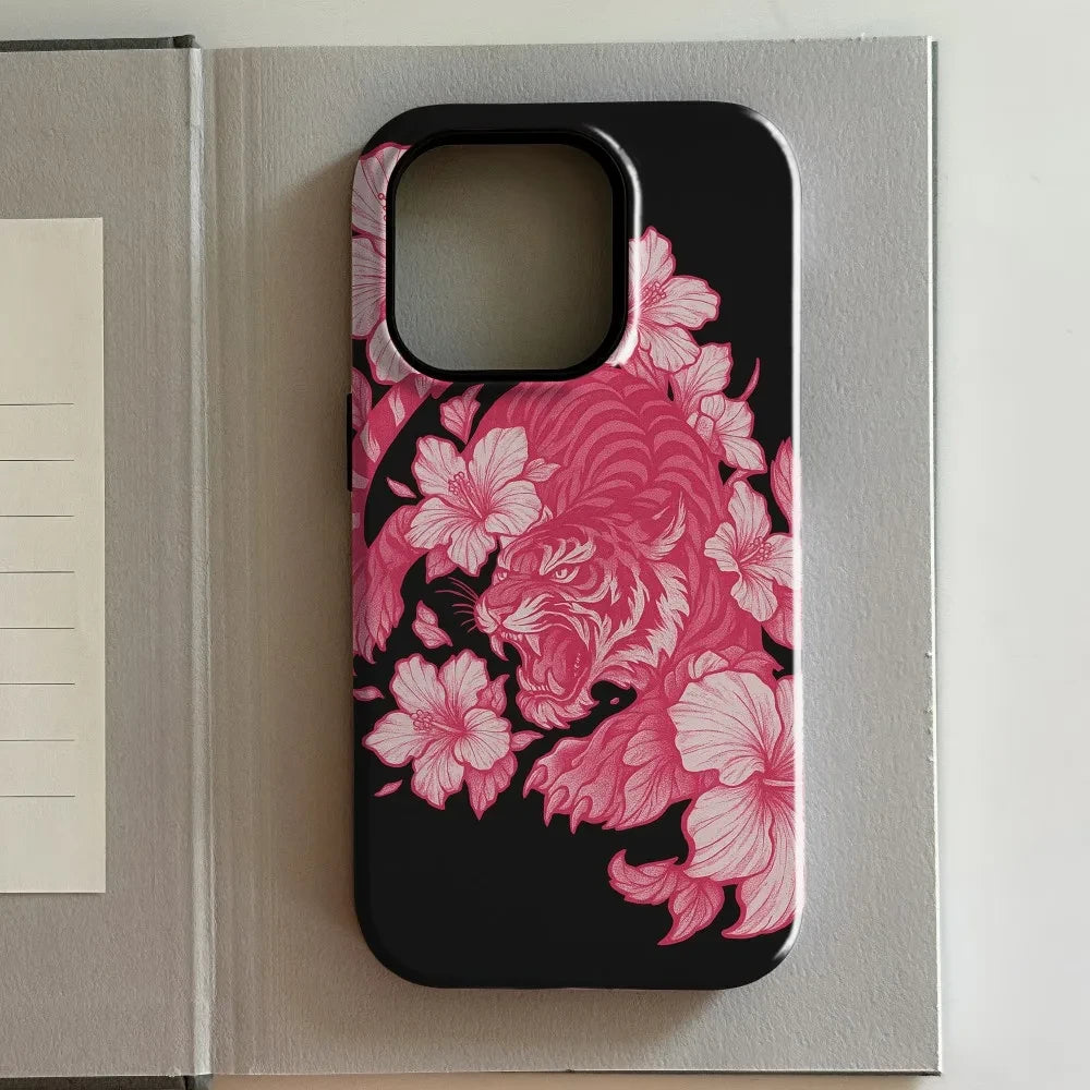Mottled Brown White iPhone Case